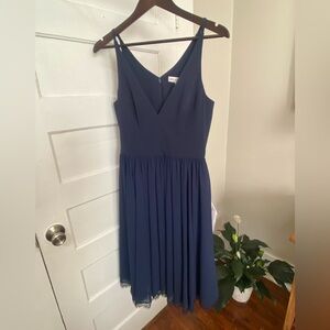 SZ M DRESS THE POPULATION MIDNIGHTGHT BLUE ALICIA DRESS